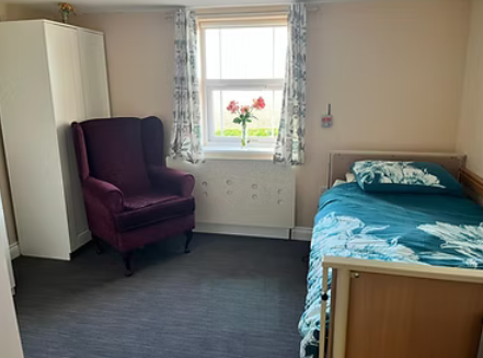 Care home bedroom